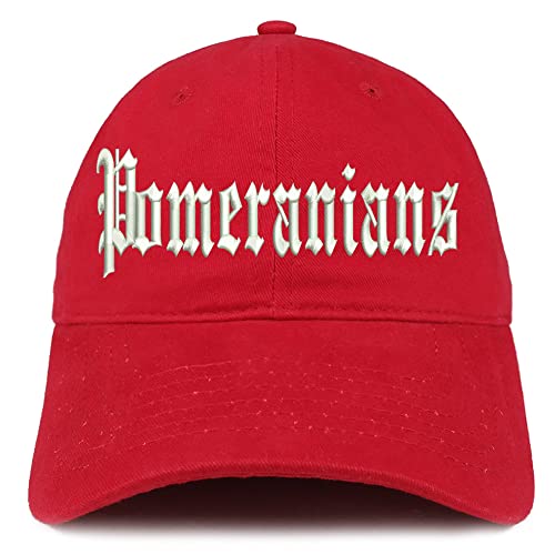 Trendy Apparel Shop Old English Pomeranians Low Profile Soft Cotton Baseball Cap