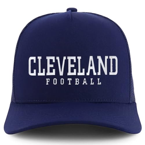 Trendy Apparel Shop Cleverland Embroidered 5 Panel Snapback Trucker Cap
