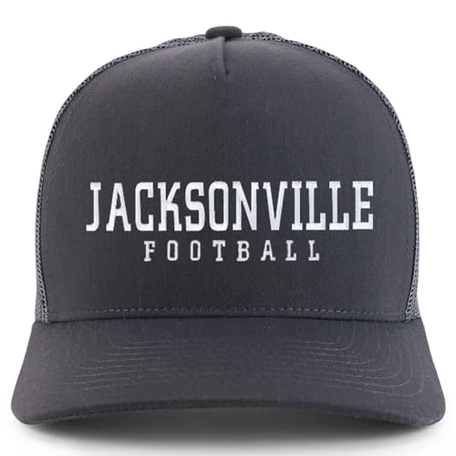 Trendy Apparel Shop Jacksonville Embroidered 5 Panel Snapback Trucker Cap