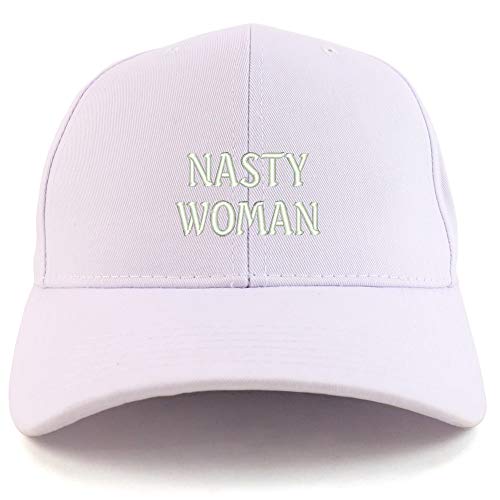 Trendy Apparel Shop Nasty Woman Embroidered Sturctured Baseball Cap