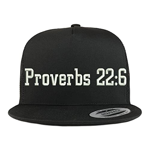 Trendy Apparel Shop Proverbs 22: 6 5 Panel Flatbill Trucker Cap