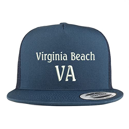 Trendy Apparel Shop Virginia Beach VA Embroidered 5 Panel Flatbill Trucker Cap