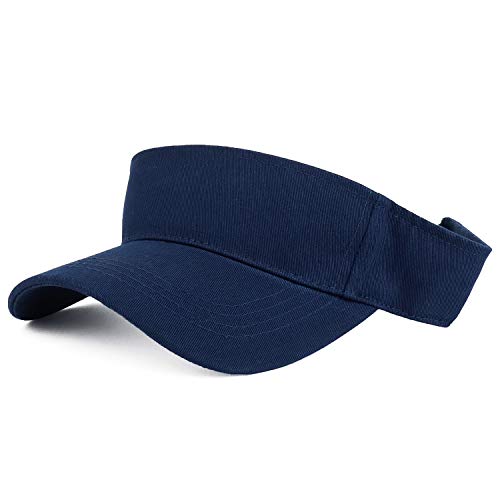 Trendy Apparel Shop XXL Oversize Solid Cotton Adjustable Sun Visor