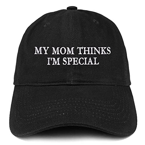 Trendy Apparel Shop My Mom Thinks I'm Special Low Profile Soft Cotton Baseball Cap