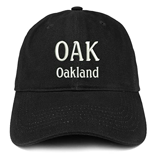 Trendy Apparel Shop Oak Oakland Low Profile Soft Cotton Baseball Cap