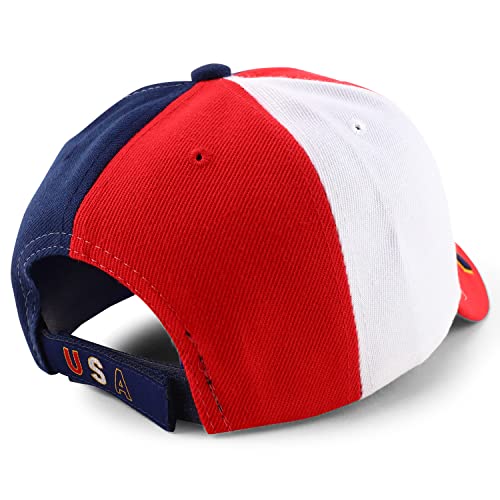 Trendy Apparel Shop Country Name and Flag Embroidery Structured Baseball Cap