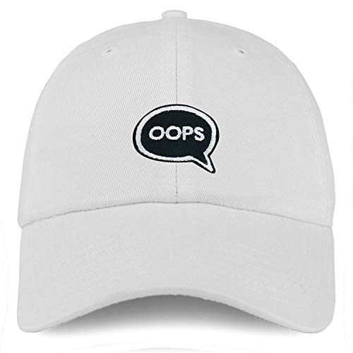Trendy Apparel Shop Oops Patch Youth Small Fit Unstructured Cotton Baseball Cap