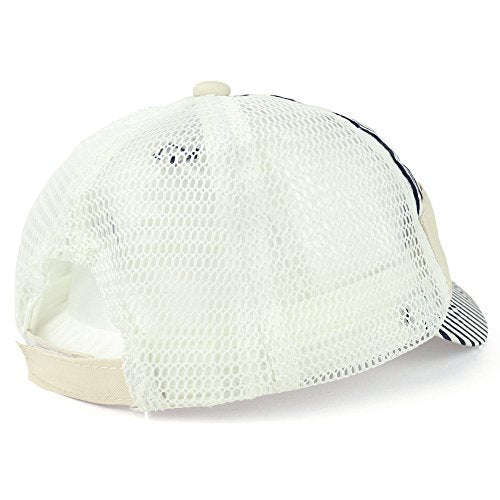 Trendy Apparel Shop Infant to Toddler Baby Patch Embroidered 5-Panel Mesh Back Baseball Cap