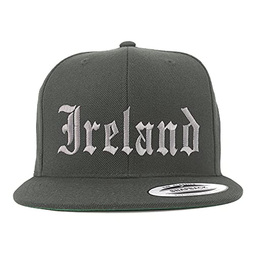 Trendy Apparel Shop Ireland Old English Embroidered Flatbill Snapback