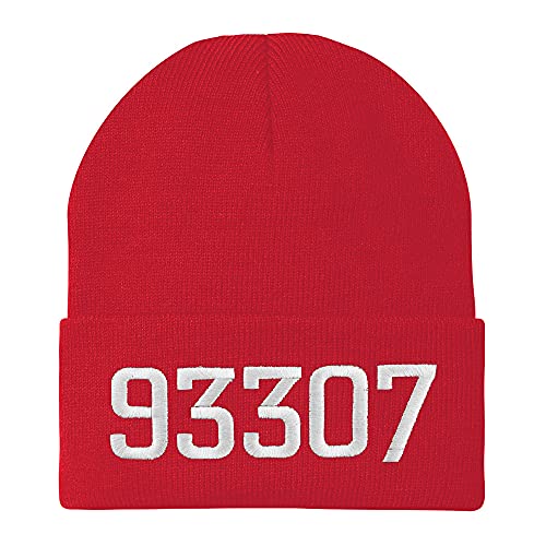 Trendy Apparel Shop 93307 Bakersfield CA Old English Embroidered Long Cuff Beanie
