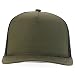 Trendy Apparel Shop 5 Panel Structured Trucker Cap with Mexico Flag Design Undervisor