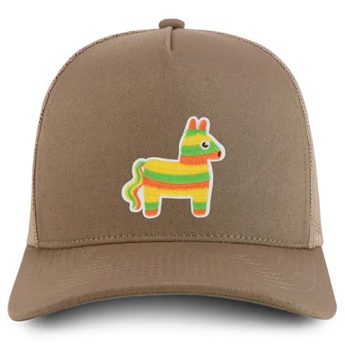 Trendy Apparel Shop Mexican Fiesta Pinata Donkey Embroidered Patch Trucker Cap