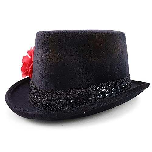 Trendy Apparel Shop Halloween Dia de Los Muertos Themed Costume Top Hat