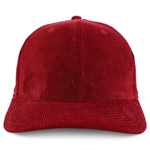 Trendy Apparel Shop Structured 6 Panel Cotton Corduroy Baseball Cap