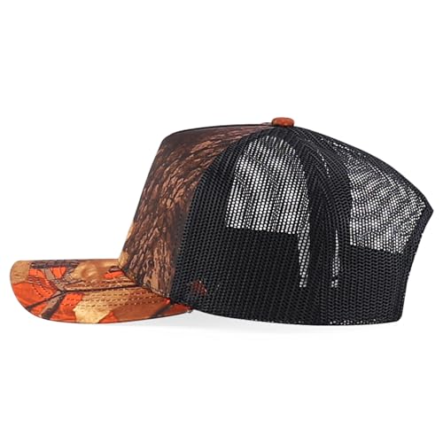 Trendy Apparel Shop 5 Panel Structured Crown Curved Bill Trucker Cap