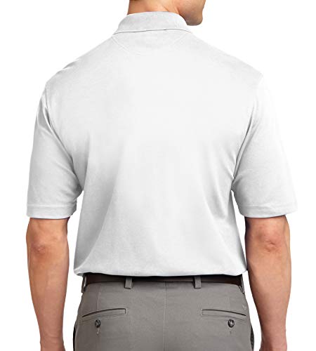 Trendy Apparel Shop Soft Breathable Fit Moisture-Wicking Quick Dry Men's Polo Big and Tall Shirt