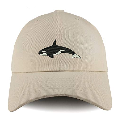 Trendy Apparel Shop Orca Killer Whale Solid Adjustable Unstructured Dad Hat