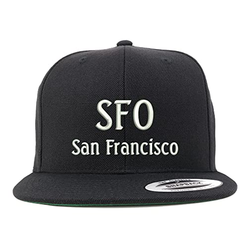 Trendy Apparel Shop SFO San Francisco Embroidered Flatbill Snapback