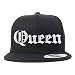 Trendy Apparel Shop Queen Old English Embroidered Flatbill Snapback