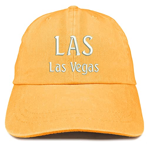 Trendy Apparel Shop LAS Las Vegas Embroidered Pigment Dyed Washed Baseball Cap