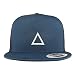 Trendy Apparel Shop Survival Game TV Korean Drama Triangle Logo 5 Panel Flatbill Trucker Cap