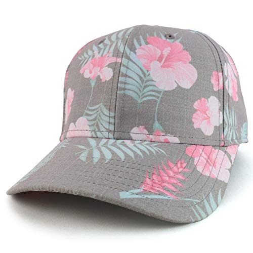 Trendy Apparel Shop Tropical Printed High Profile Structured Baseball Cap
