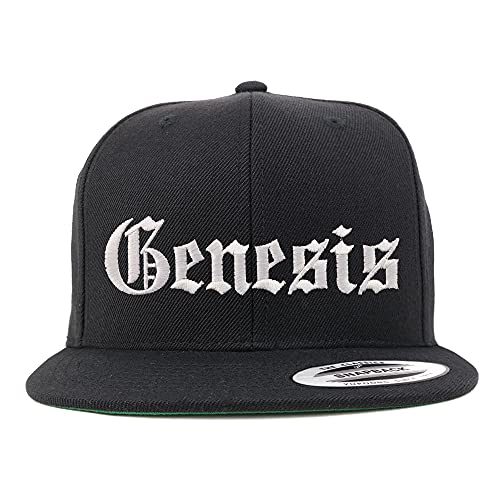 Trendy Apparel Shop Genesis Old English Embroidered Flatbill Snapback