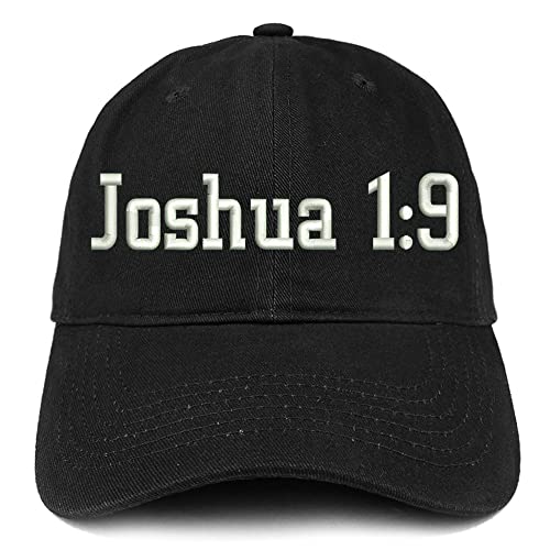 Trendy Apparel Shop Joshua 1:9 Low Profile Soft Cotton Baseball Cap
