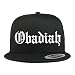 Trendy Apparel Shop Obadiah Old English 5 Panel Flatbill Trucker Cap
