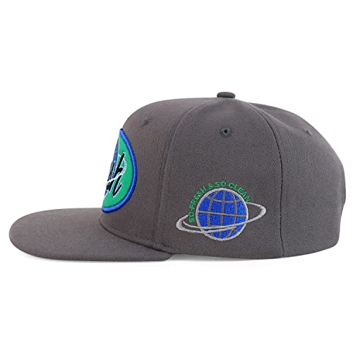 Trendy Apparel Shop Fresh Eatrh Embroidered Flatbill Snapback Cap