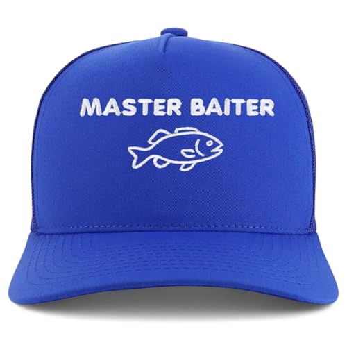 Trendy Apparel Shop Master Baiterer Embroidered 5 Panel Snapback Trucker Cap