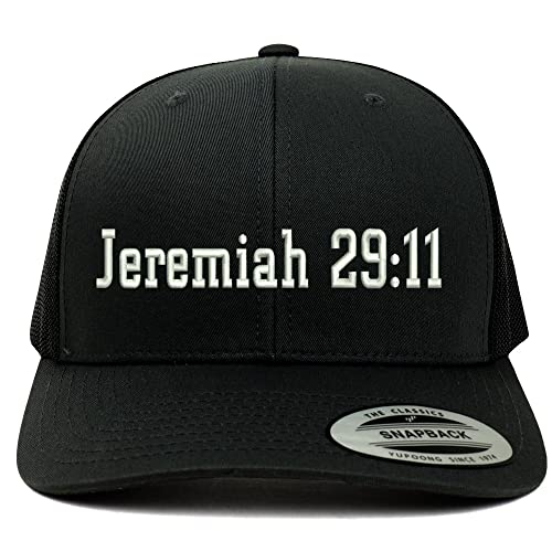 Trendy Apparel Shop Jeremiah 29:11 6 Panel Trucker Mesh Cap