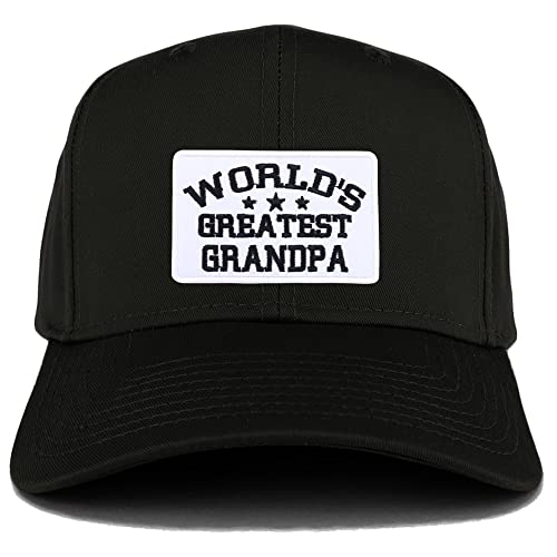 Trendy Apparel Shop World's Greatest Grandpa Patch Structured Baseball Cap
