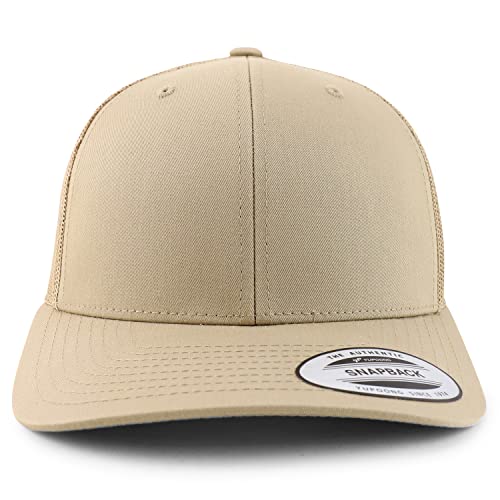 Trendy Apparel Shop Flexfit Brand 6 Panel Classic Trucker Mesh Snapback Baseball Cap