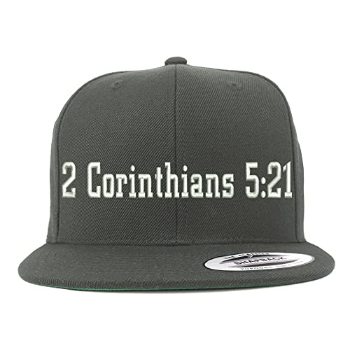 Trendy Apparel Shop 2 Corinthians 5:21 Embroidered Flatbill Snapback