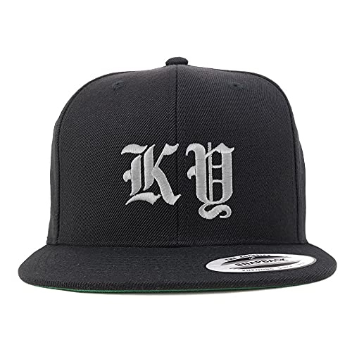 Trendy Apparel Shop Kentucky KY Old English Embroidered Flatbill Snapback