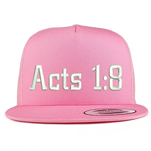Trendy Apparel Shop Acts 1:8 5 Panel Flatbill Trucker Cap