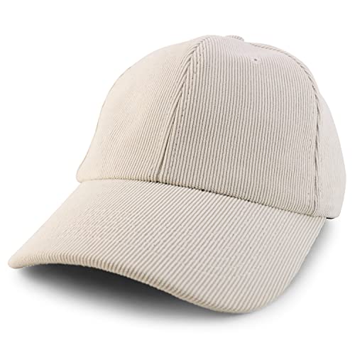 Trendy Apparel Shop Polyester Corduroy Structured Baseball Cap Dad Hat