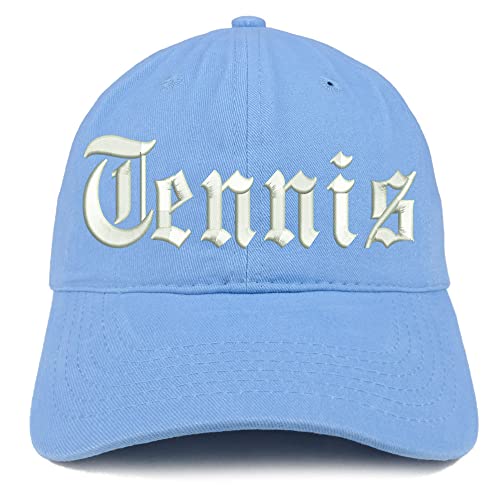 Trendy Apparel Shop Old English Tennis Low Profile Soft Cotton Baseball Cap