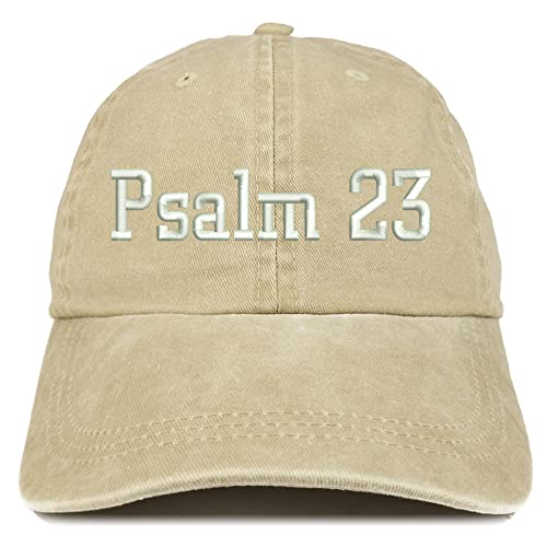 Trendy Apparel Shop Psalm 23 Washed Pigment Dyed Baseball Cap