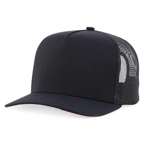 Trendy Apparel Shop 5 Panel Structured Trucker Cap with Mexico Flag Design Undervisor