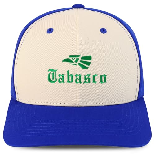 Trendy Apparel Shop Tabasco Mexico State Embroidered 6 Panel Snapback Baseball Cap