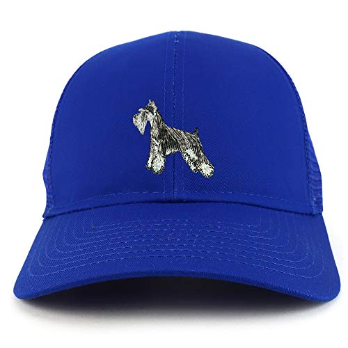 Trendy Apparel Shop Miniature Schnauzer Dog Structured High Profile Trucker Cap
