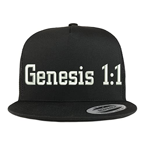 Trendy Apparel Shop Genesis 1:1 5 Panel Flatbill Trucker Cap