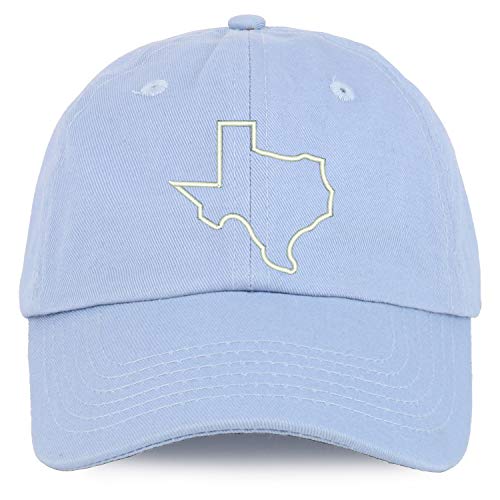 Trendy Apparel Shop Youth Texas State Outline Unstructured Cotton Baseball Cap
