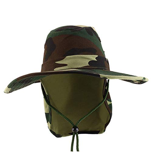 Trendy Apparel Shop XXL Oversize Cowboy Style Cap with Neck Flap