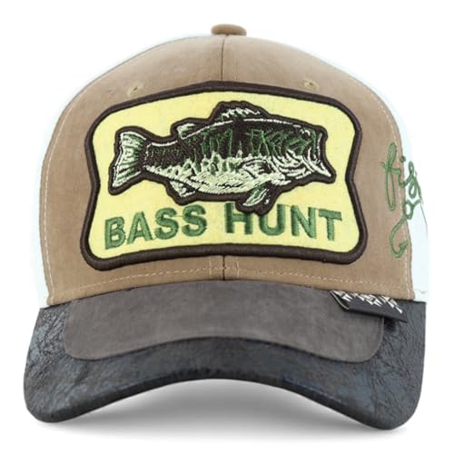 Trendy Apparel Shop Bass Embroidered Mesh Back Baseball Cap
