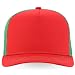 Trendy Apparel Shop 5 Panel Structured Trucker Cap with Mexico Flag Design Undervisor