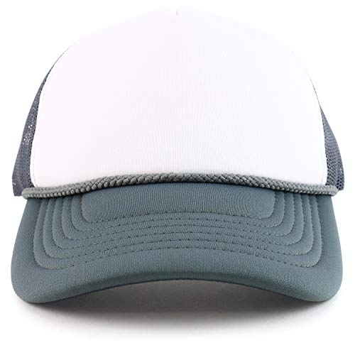 Trendy Apparel Shop XXL Oversized 5 Panel Foam Mesh Back Trucker Cap