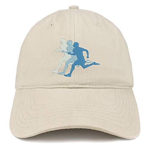 Trendy Apparel Shop Runner Embroidered Soft Crown 100% Brushed Cotton Cap